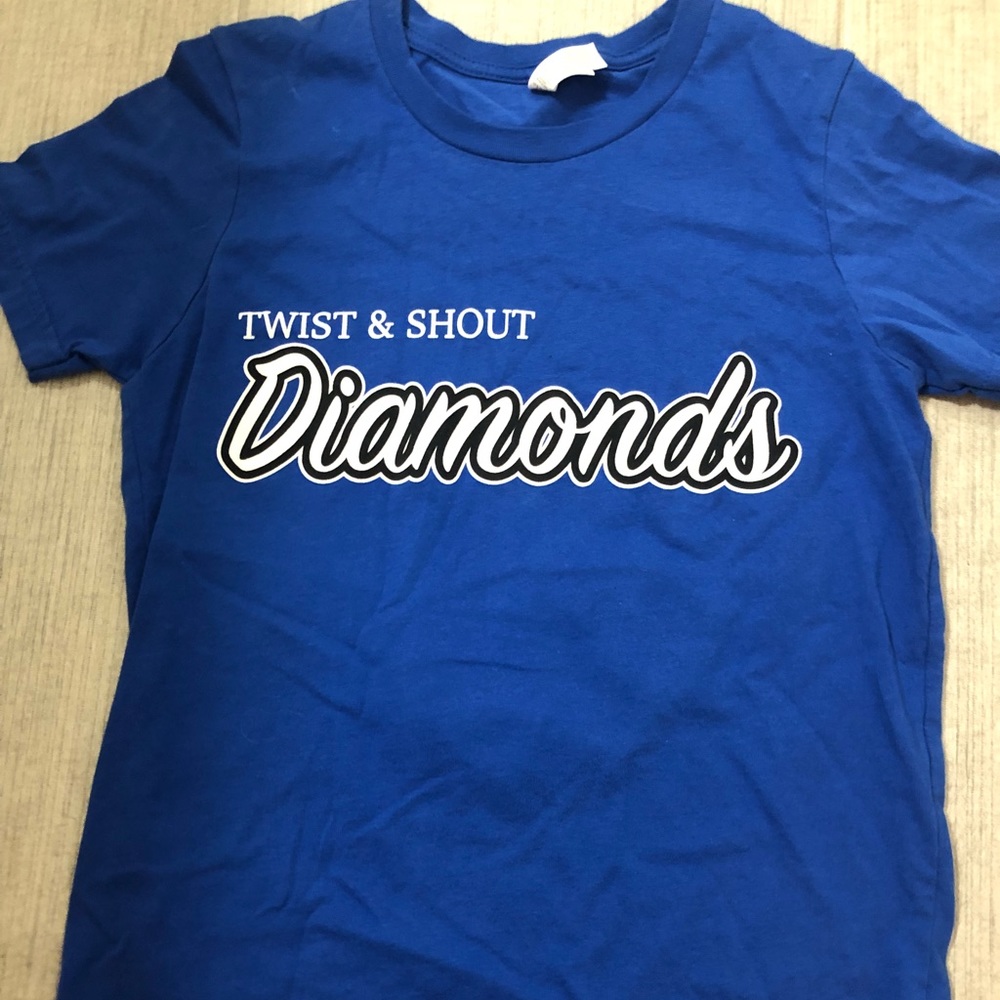 Twist and Shout Diamonds fan t-shirt